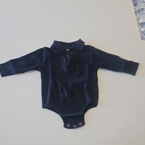 Miniwear Dark Blue Long Sleeve Bodysuit